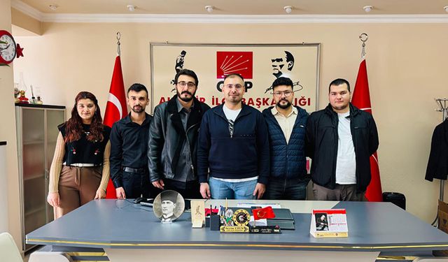 CHP Akşehir Gençlik Kolları Yeni Yönetimi Göreve Başladı