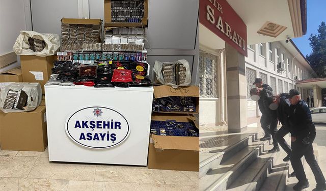Akşehir’de Kaçak Sigara Operasyonu: 1 Tutuklama