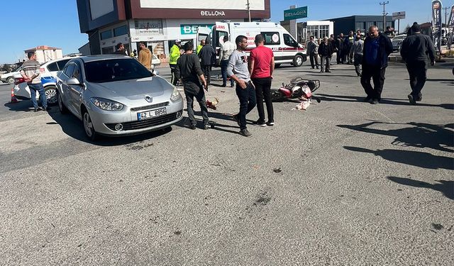 Sanayi Caddesi’nde Trafik Kazası Bir Yaralı