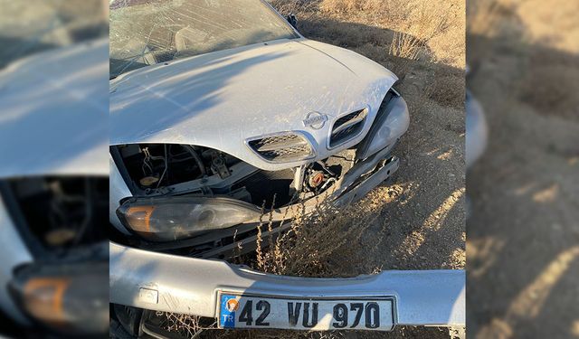 Otomobil Şarampole Yuvarlandı 4 Yaralı