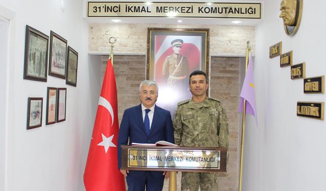 Kaymakam Yiğit’ten Garnizon Komutanı Şen’e Ziyaret