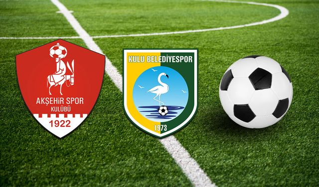 1922 Akşehirspor, Kulu Belediyespor’u Konuk Ediyor