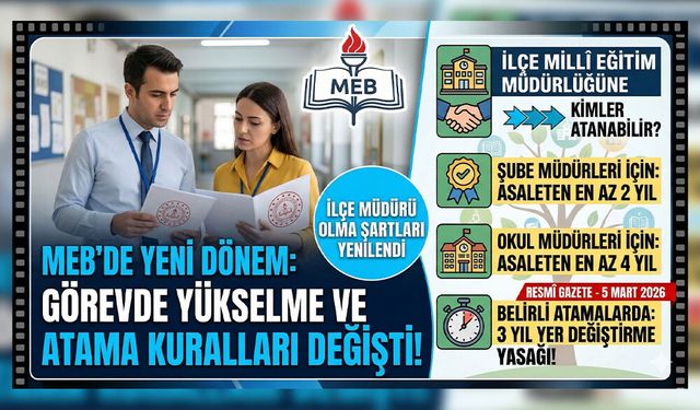 MEB'de İlçe Müdürü Olmak Zorlaştı: İşte Yeni Kriterler!