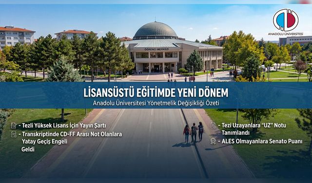 Anadolu Üniversitesi’nde "Eşdeğer Program" Tanımı ile Yatay Geçiş Şartları Zorlaştı!