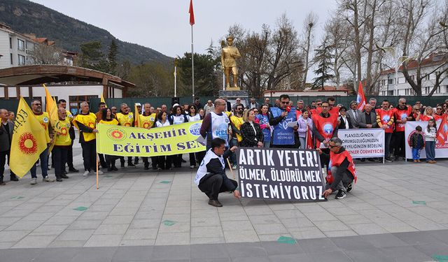 Akşehir’de Eğitim Sendikalarından Sert Tepki