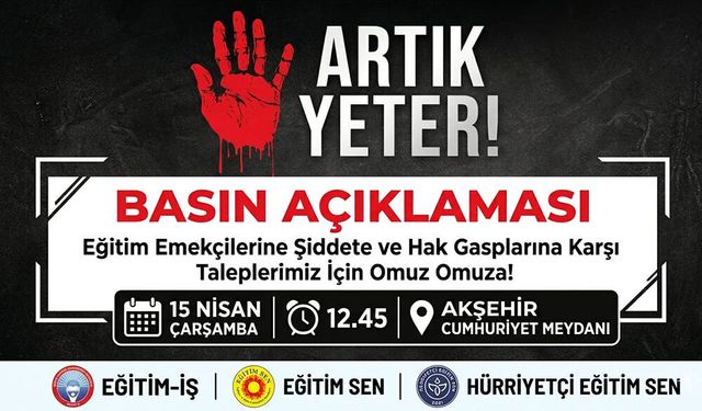 Eğitim Sendikalarından Ortak Tepki