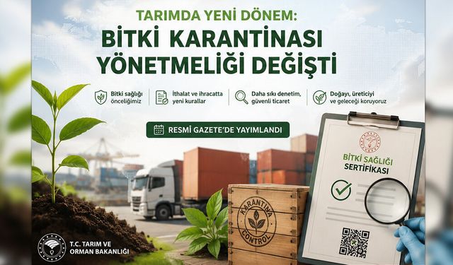 Bitki Sağlığı Sertifikalarında Dijital Dönem Başlıyor
