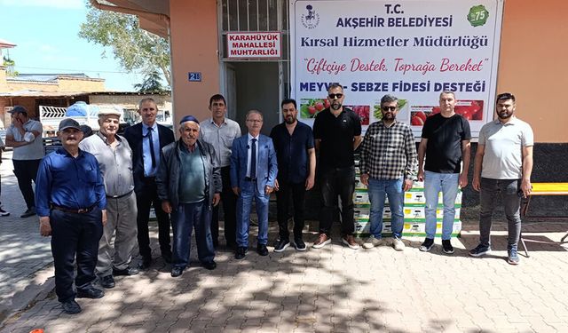 Çiftçiye 72 Bin Fide Ulaştırıldı