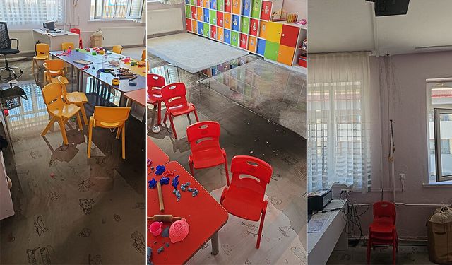 Şehit Battal Yıldız Anaokulu’nda Korkutan Su Tesisatı Arızası