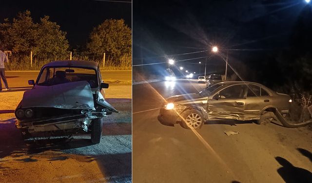 Kuruçay Mahallesi'nde İki Otomobil Çarpıştı: 3 Yaralı