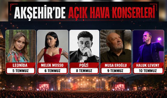 67. Uluslararası Akşehir Nasreddin Hoca Şenliği’nin Konser Programı Açıklandı