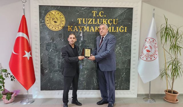 Başkan Akbuğa’dan Kaymakam Okçin’e Veda Ziyareti