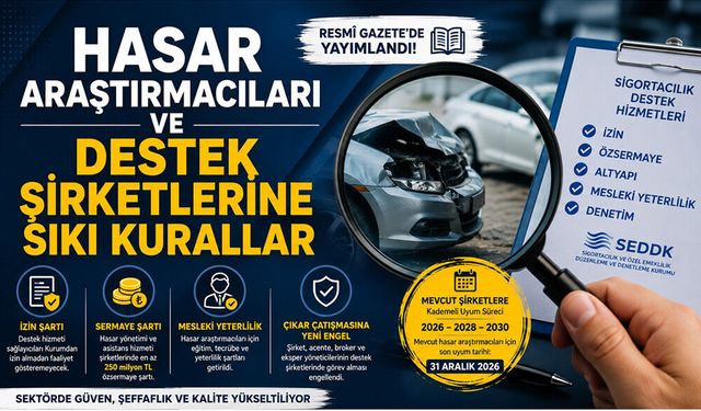 Sigortacılık Destek Hizmetlerinde Yeni Dönem!