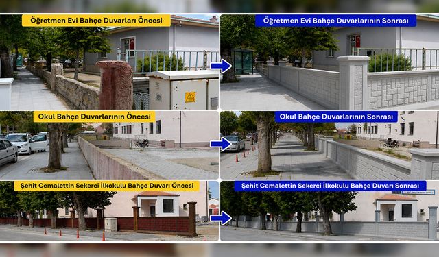 Tuzlukçu Belediyesi'nden Okullara ve Öğretmenevine Estetik Dokunuş