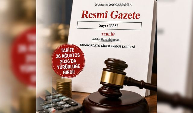 Konkordato İlan ve Komiser Ücretlerinde Değişen Yeni Tarife Yürürlükte!