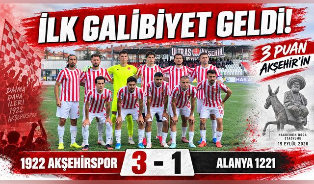 Akşehirspor’dan 3 Gollü Galibiyet!