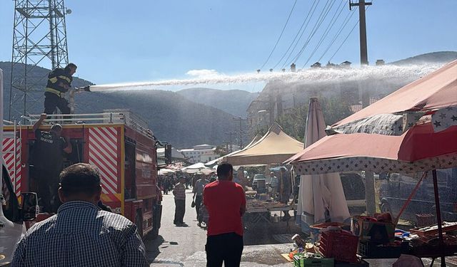 Alevler Araç ve Konutlara Sıçramadan Söndürüldü