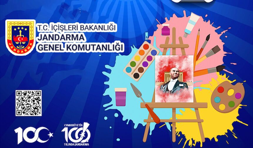 ''CUMHURİYET, GÜVENLİK VE JANDARMA'' TEMALI RESİM YARIŞMASI BAŞLADI