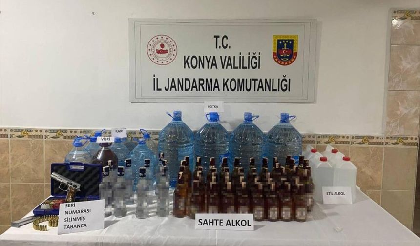 Jandarma’dan Kaçak Alkol Operasyonu