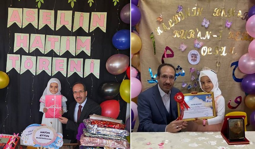4-6 Yaş Kur’an Kursu Öğrencileri Hatim Sevinci Yaşadı