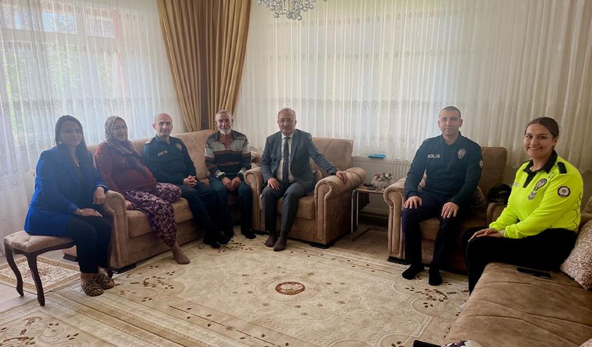 Kaymakam ve Emniyet Müdürü’nden Şehit Ailelerine Anlamlı Ziyaret