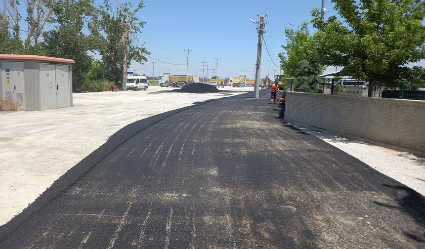 Akşehir Otogarında Otopark Alanı Asfaltlanıyor