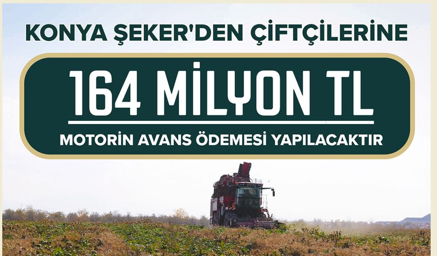Konya Şeker’den Avans Müjdesi