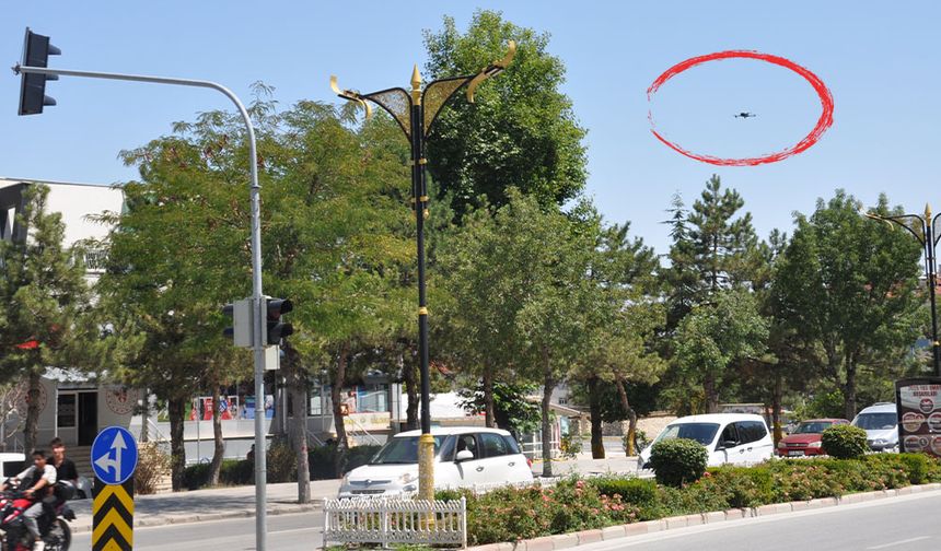 Akşehir’de Drone Destekli Trafik Denetimi