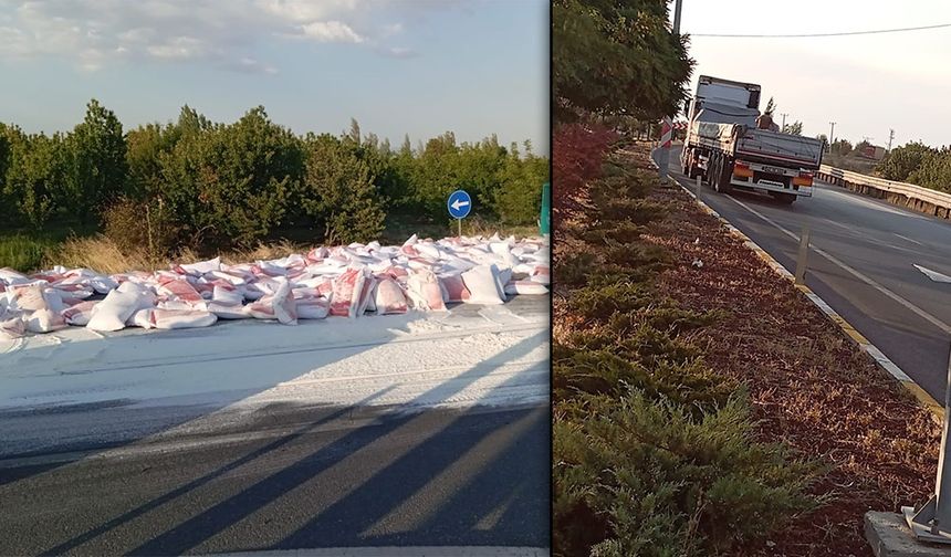 Un Çuvalları Yola Savruldu