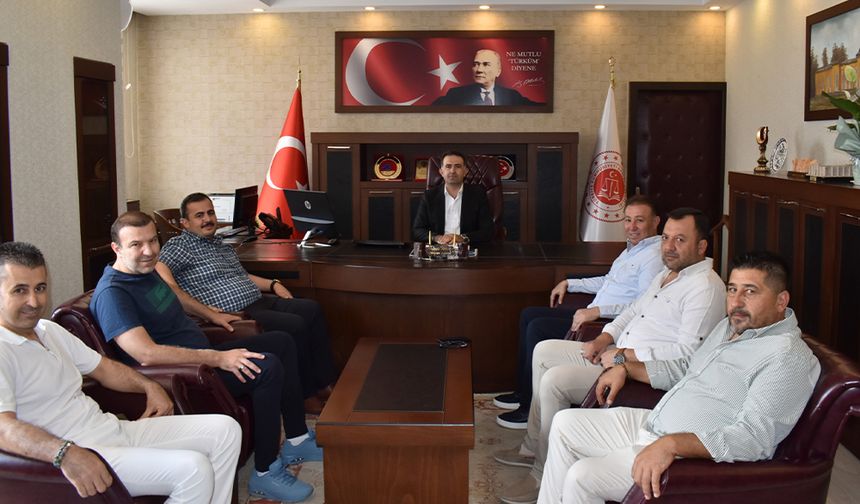 Akşehir TSO’dan Cumhuriyet Başsavcısı Mustafa Abur’a Ziyaret