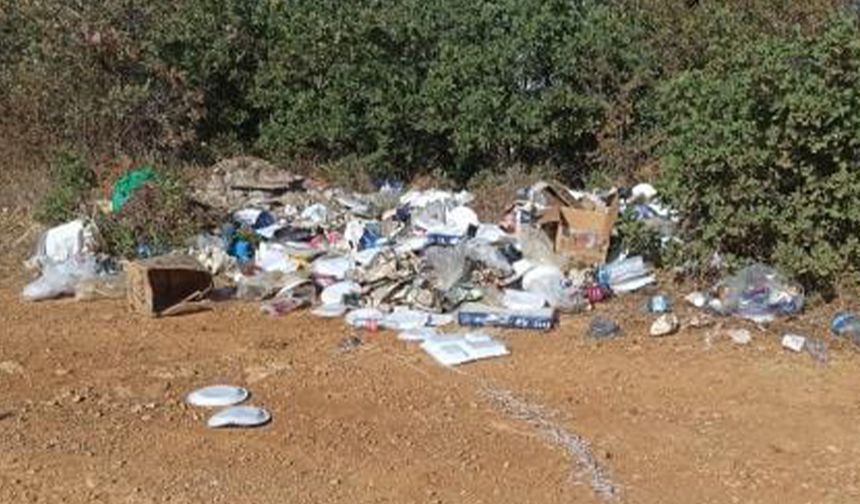 Yol Kenarına Atılan Atıklar Çevreyi Kirletiyor