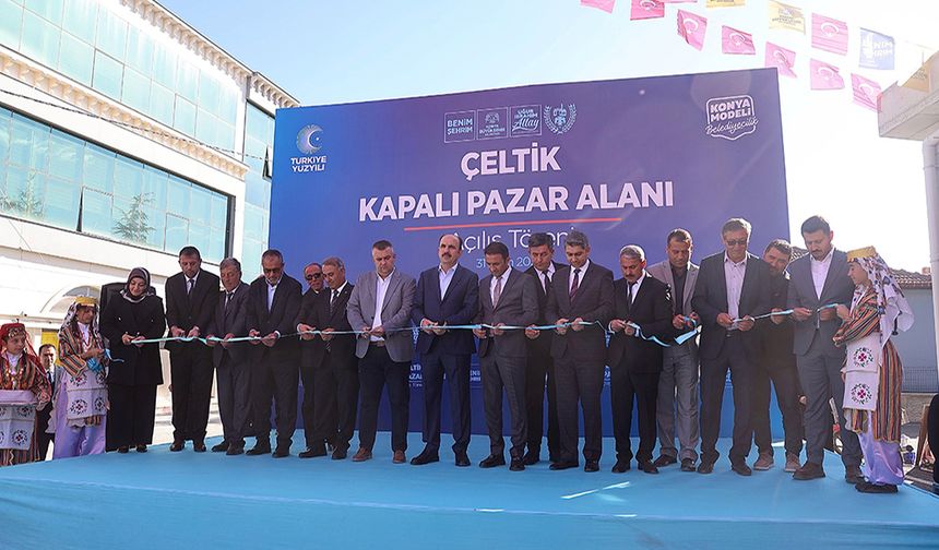 Çeltik’e Kazandırılan Kapalı Pazar Yeri’nin Açılışı Yapıldı