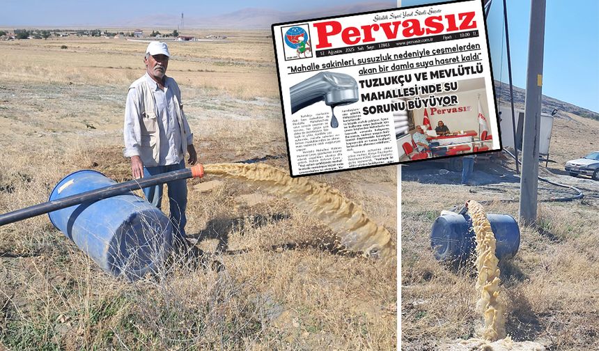 Tuzlukçu Mevlütlü Mahallesi’nde Su Sorunu Çözüldü