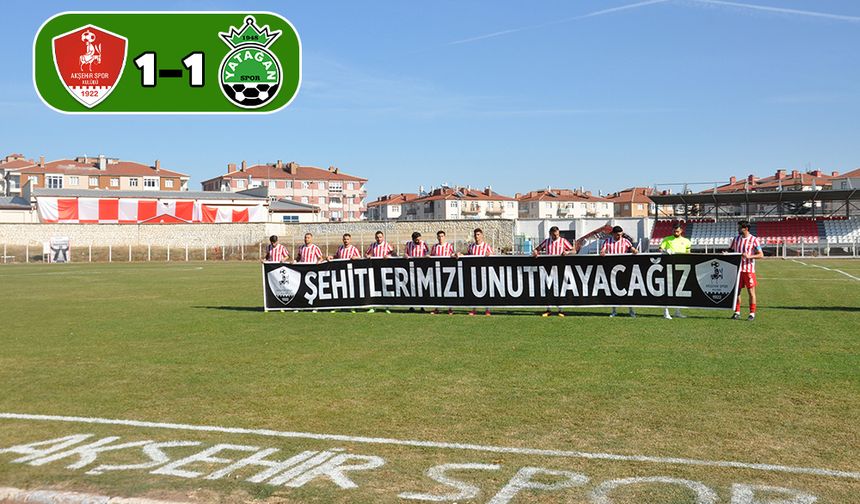 1922 Akşehirspor: 1 Yatağanspor: 1