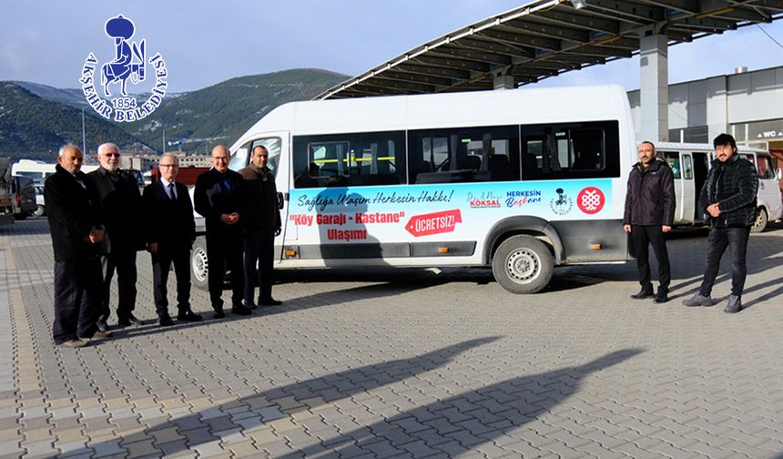 Kırsal Mahallelere Hastaneye Ücretsiz Ulaşım Desteği