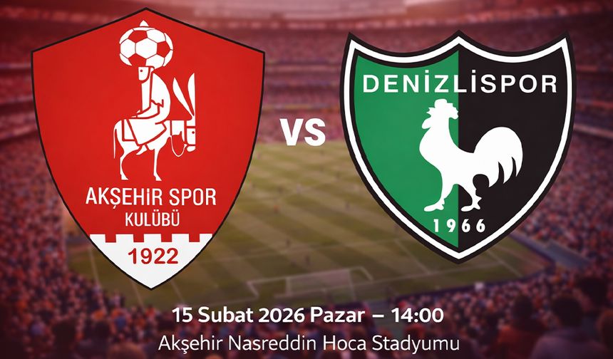 1922 Akşehirspor, Denizlispor’u Akşehir’de Ağırlıyor