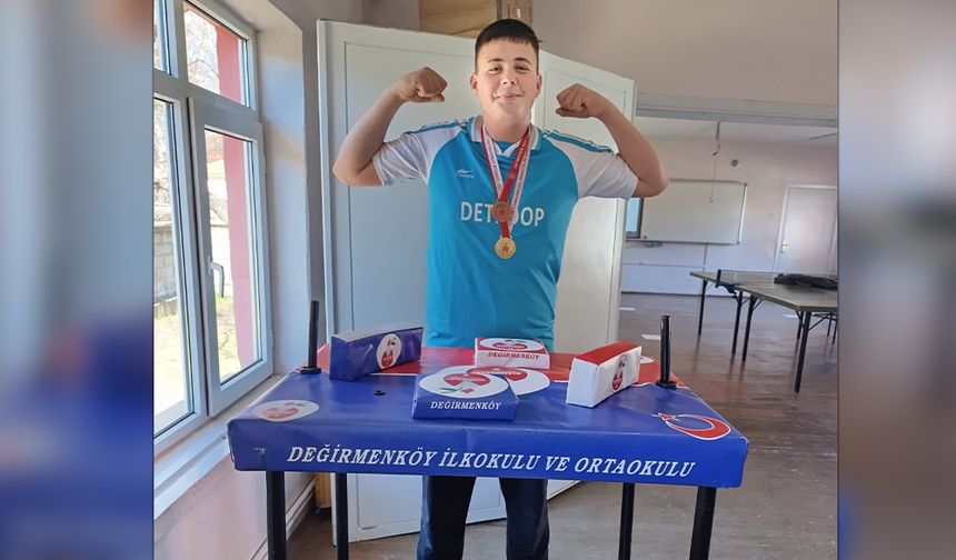 Değirmenköy Ortaokulu’ndan İl Birinciliği Madalyası