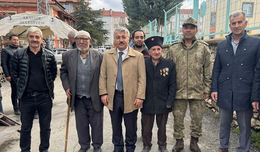 Kaymakam ve Albay’dan Kore Gazisi Çetinkaya’nın Ailesine Taziye Ziyareti