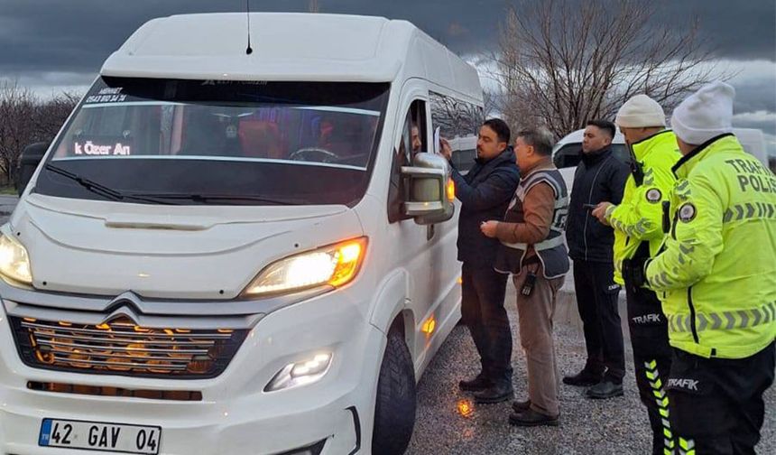 Taşımalı Öğrenci Servis Araçları Denetlendi