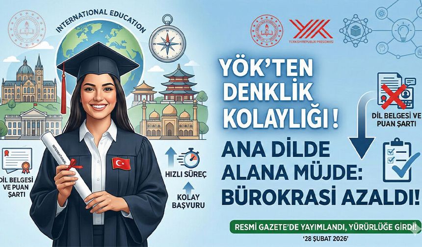 YÖK’ten Denklikte "Ana Dil" Kolaylığı: Bürokrasi Azalıyor!