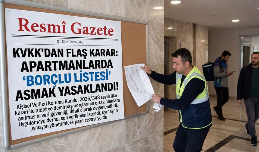 KVKK, Apartmanlarda "Borçlu Listesi" Asmayı Yasakladı!