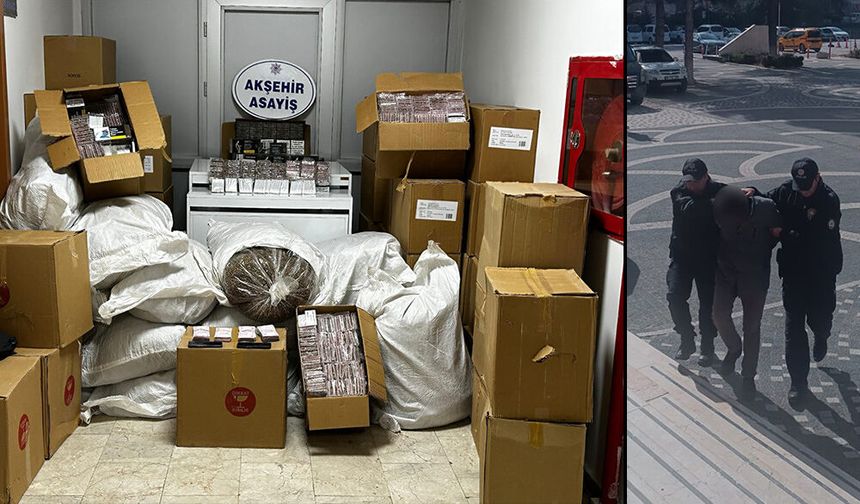 Akşehir’de Kaçak Tütün Operasyonu: 1,2 Milyon Liralık Ürün Ele Geçirildi