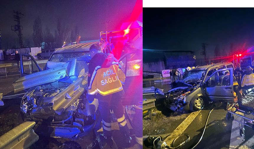 D-300 Karayolunda Trafik Kazası 2  Yaralı