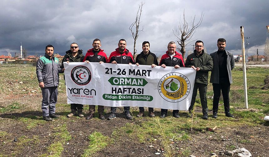 Yaren Arama Kurtarma’dan Orman Haftası’nda Fidan Dikimi