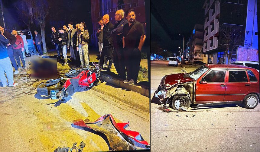 Kazada Motosiklet Sürücüsü Ağır Yaralandı