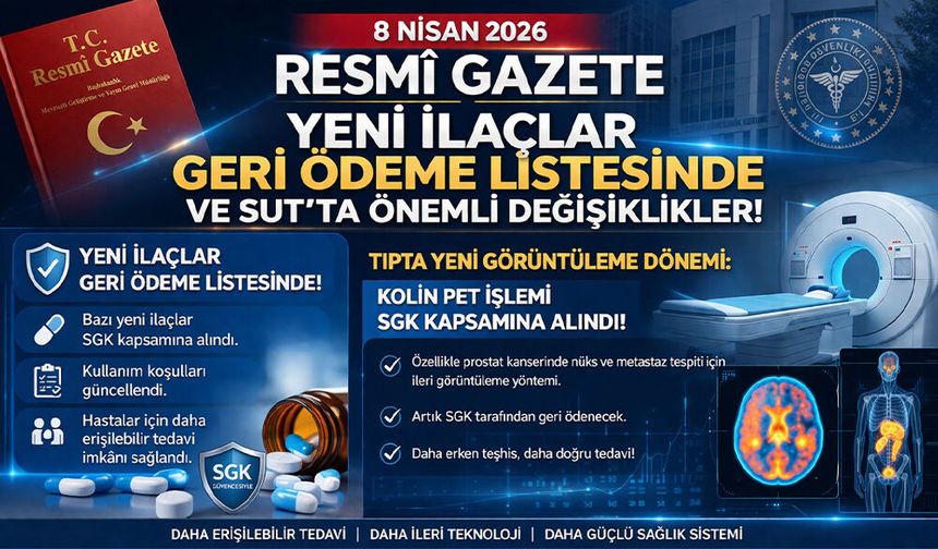 Tıpta Yeni Görüntüleme ‘Kolin PET İşlemi’ SGK Kapsamına Alındı!