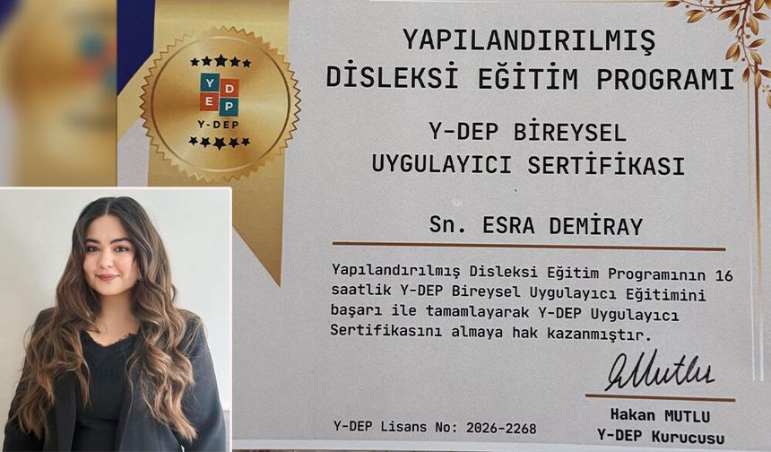Esra Demiray’dan Disleksi Öğrencilerine Özel Eğitim Modeli