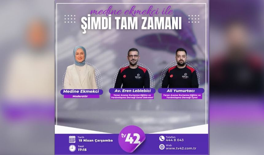 Yaren Arama Kurtarma Derneği TV42’de