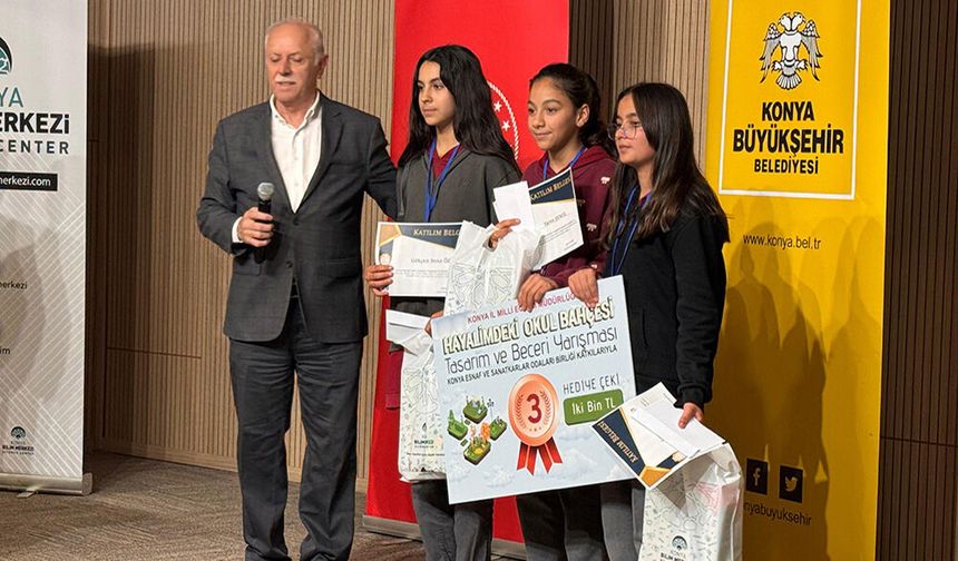 “Hayalimdeki Okul Bahçesi” Yarışmasında İl 3.’lüğü