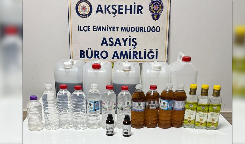 Akşehir’de Kaçak Alkol Operasyonu